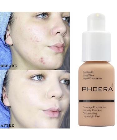 Mushroom Head Air Cushion CC Cream Foundation Set - Full Coverage, Matte Finish, Waterproof | Includes Makeup Brush & Sponge - 104 Buff Beige + Natural CC - Buy Online on SooperMarket.com