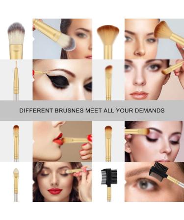 DFHBFG Professional Makeup Brush Set - Blusher Foundation Concealer & Eye Shadow Brushes for Flawless Beauty - Buy Online on SooperMarket.com