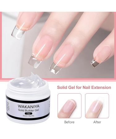 WAKANIYA Solid Gel Builder - 3D Sculpting Gel for Nail Art | Non-Sticky Hand Carving & Clear Gel for Salon & DIY - Ships Worldwide - Buy Online on SooperMarket.com
