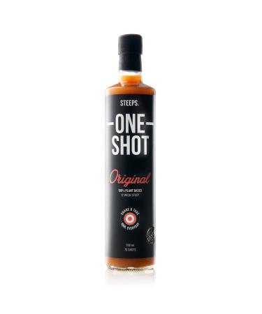 Steeps One Shot | 750ml | Original Flavour Organic Fire Cider | Apple Cider Vinegar with Turmeric & Ginger | 75 Health Drink Shots