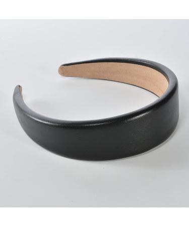 3 Pack Wide PU Padded Headbands for Women - Fashionable and Comfortable Hair Accessories - Buy Online on SooperMarket.com