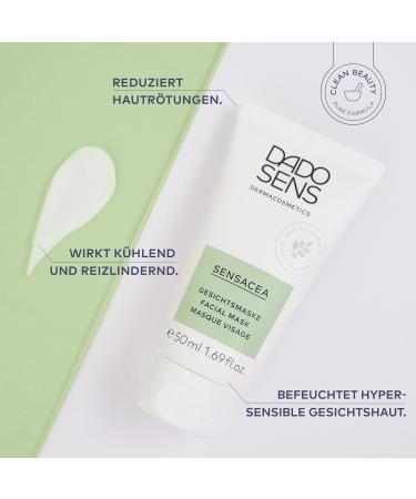 Dado Sens Sensacea Facial Mask 50ml - Mild Face Mask for Hypersensitive Skin & Rosacea Relief - Soothes Couperose & Moisturizes - Buy Online on SooperMarket.com