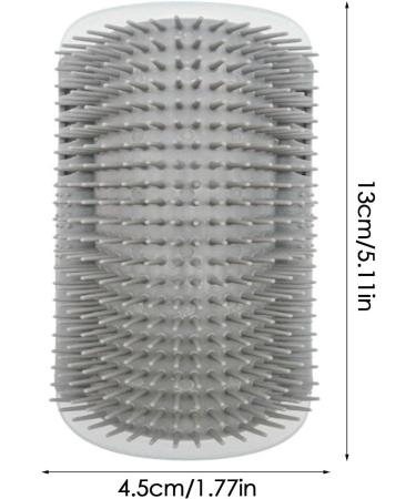 certainoly Cat Self Groomer - Soft Cat Grooming Brush - Soft Wall Corner Scratcher Massage Combs Grooming Brush Tool for Kitten Puppy with Long or Short Gray - Buy Online on SooperMarket.com