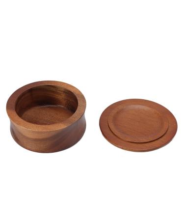 Men's Wooden Shaving Brush Bowl - Non-Adhering Shave Cream Mug & Soap Cup | Portable Maple Face Cleaning Tool - Buy Online on SooperMarket.com