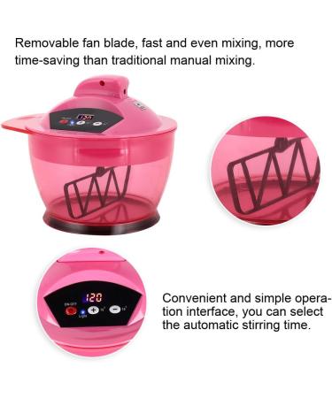 Electric Hair Coloring Bowl - Rose Red Dye Mixer for Salon-Quality Results - Buy Online on SooperMarket.com