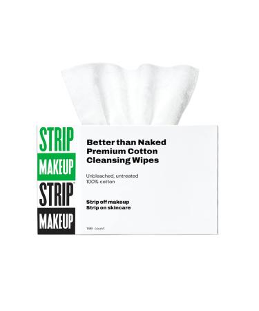 Premium Cotton Cleansing Wipes - Unbleached untreated 100% cotton for makeup removal.