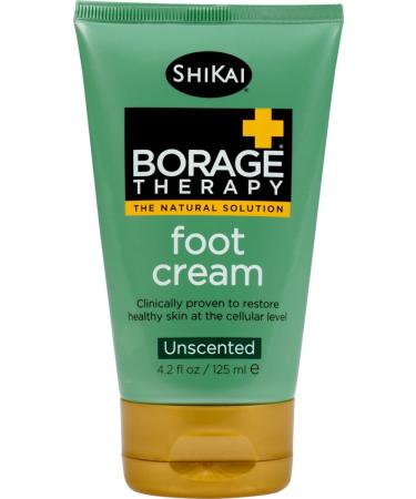 Shikai Borage Dry Skin Therapy Foot Cream 4.2-Ounce Tubes (Pack of 3)