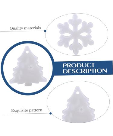 VILLFUL 6pcs Christmas Silicone Molds Christmas Resin Scented Pendant Making Mold Xmas Tree Pan Christmas Fondant Christmas DIY Mold Handmade Mold Silica Gel Christmas Tree Accessories - Buy Online on SooperMarket.com