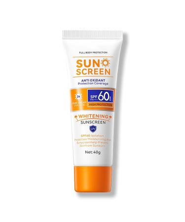Face Sunscreen Sun Cream Spf 60 - Anti Aging Tinted Sunscreen for Face High Protection Against UVA & UVB Spf Face Moisturiser - Powerful Full Body Sun Protection Lightweight Gel Sunscreen For Face