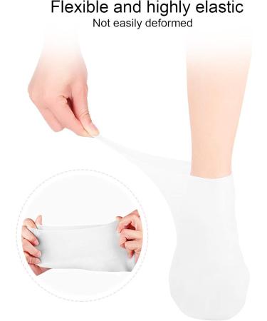 Moisturizing Socks - 2 Pairs of Elastic Spa Socks for Dry Feet & Cracked Heels (Size M 36-38) | Overnight Footcare Peeling Socks - Buy Online on SooperMarket.com