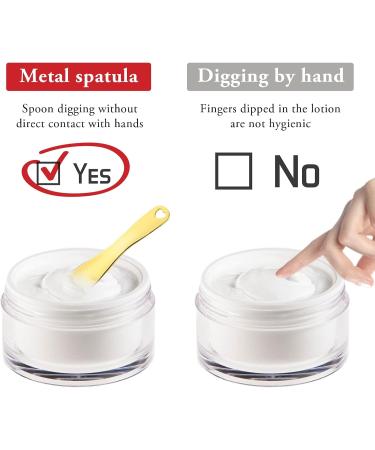 WLLHYF 3 PCS Metal Cosmetic Spatula Stick Set for Skincare - Beauty Spa Spoon for Facial Cream Mask Mixing - Buy Online on SooperMarket.com