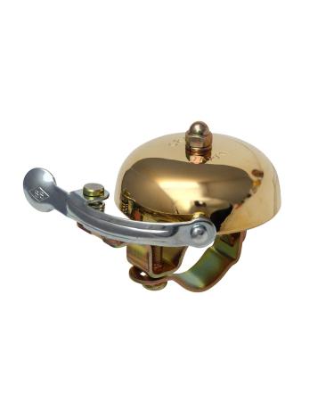 Crane Bike Bell, Suzu Bicycle Bell, Made in Japan for City Bikes, Cruisers, Road Bikes or MTB, Fits Bars diameters 22.2 to 26.0mm Brass