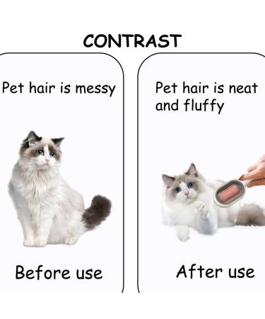 Universal Cat Brush for Long & Short Haired Cats - Cats Ridge Water Brush & Hair Remover | Rosa - Buy Online on SooperMarket.com