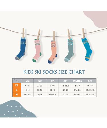 Buy Outdoormasters Unisex Ski Socks - Breathable Winter Snowboarding Socks for Girls & Boys | OTC Design & Anti-Slip Cuffs | Woodland Green (30-36) - Buy Online on SooperMarket.com