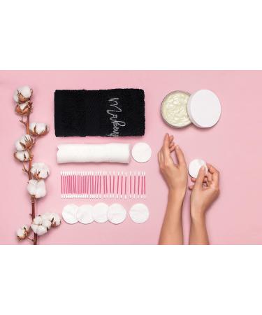 Zuperia 100% Cotton Makeup Remover Wash Cloth - Quick Dry Fingertip Face Towel (6 Pack, Black) - Buy Online on SooperMarket.com