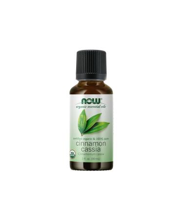 Now Foods Organic Essential Oils Cinnamon Cassia 1 fl oz (30 ml)