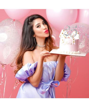 ENSTAB 0-9 Silver Rhinestone Cake Topper | Happy Birthday & Anniversary Cake Decoration | International Shipping - Buy Online on SooperMarket.com