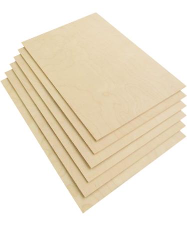 Premium Baltic Birch Plywood 3 mm 1/8x 12x 18 Thin Wood 6 Flat Sheets with B/BB Grade Veneer for DIY Arts and Crafts Woodworking Scroll Sawing Projects Painting Drawing Laser Cutting Projects