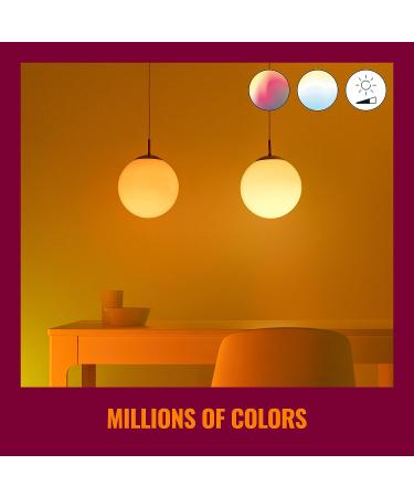 WiZ Connected 2-Pack Color 60W A19 Smart WiFi Light Bulb  16 Million Colors  Compatible with Alexa and Google Home Assistant  No Hub Required  2 Bulbs A19 Color 2 Count (Pack of 1) - Buy Online on SooperMarket.com