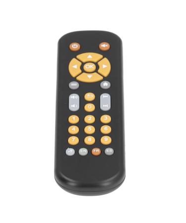 Baby TV Remote Control Toy Simulated TV Remote Control Early Education and Brain Development for Toddlers (BLACK)