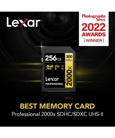 Lexar Professional 2000x 128GB SDXC UHS-II Card - Up To 300MB/s Read Speed - DSLR & Cinema Cameras - 128GB Single (LSD2000128G-BNNNU) - Buy Online on SooperMarket.com