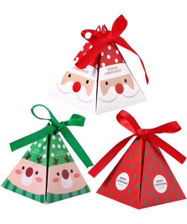HOMSFOU 30pcs Box Party Favor Boxes Christmas Cookie Bags Christmas Container Christmas Treat Boxes Christmas Goodies Boxes Holiday Cardboard Boxes Xmas Gift Boxes Candy Packing Boxes - Buy Online on SooperMarket.com