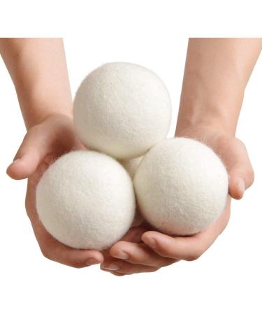 6PCS/Set Natural Reusable Laundry Clean Ball Practical Home Wool Dryer Balls - Buy Online on SooperMarket.com