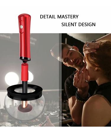 Automatic Electric Makeup Brush Cleaner & Dryer - 8 Sizes Quick Clean & Dry in Seconds - Suitable for All Brushes - Red - Buy Online on SooperMarket.com