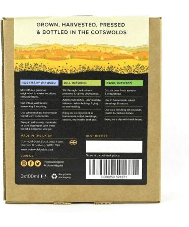 Cotswold Gold Herb Oils 3 x 100 ml - Buy Online on SooperMarket.com