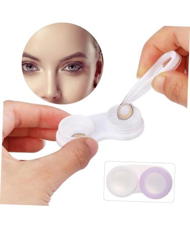 Buy Gatuida 4-Piece Contact Lens Container Set | Plastic Tweezers & Travel Storage Box for Eye Care - Buy Online on SooperMarket.com