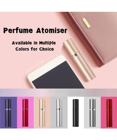 Brarios Travel Perfume Atomizer - 5ml Refillable Mini Spray Bottle - Portable & Compact Black (Y-Black) for On-the-Go Fragrance - Buy Online on SooperMarket.com