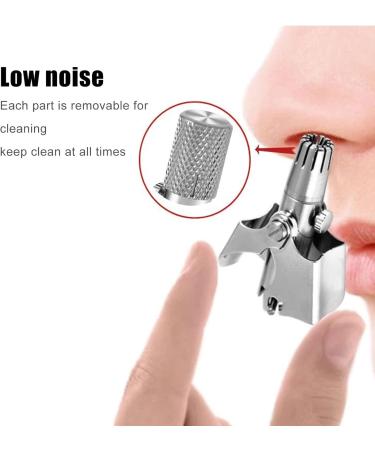 Greensen Manual Stainless Steel Nose Hair Trimmer - Safe & Effective 360 Rotation - Perfect for Men - Buy Online on SooperMarket.com