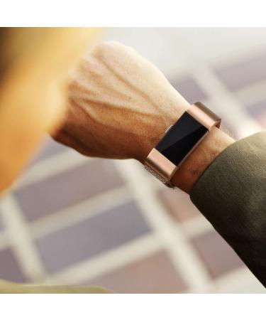 VANCLE Stainless Steel Mesh Band for Fitbit Charge 2 - Rose Gold Small - Buy Online on SooperMarket.com