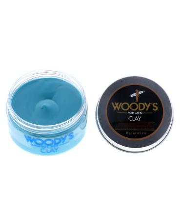 Woody's Matte Finish Clay for Men Styling 3.4 oz (Pack of 2)
