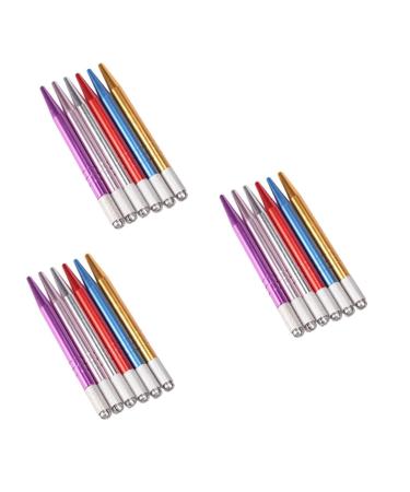 Hemoton 18 Pcs Microblading Pen Eyebrow Pen Lip Liner Marker Permanent Eyebrow Pen Make up Hand Pen