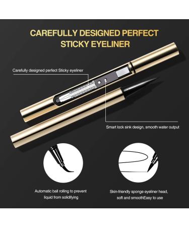 Magic Magnetic Eyelashes and Eyeliner Kit - 3D 5D Natural Look False Lashes - No Glue Needed - 7 Pairs Eyelashes + Eyeliner Pen (Blue) - Buy Online on SooperMarket.com
