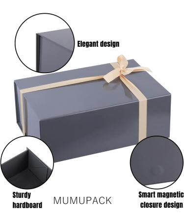 5 Packs grey Gift Box 8x7x3.3 Inches Small Gift Boxes with Lids and Magnetic Closure Collapsible Gift Boxes with Card and Ribbon for Presents Men Gift Wedding Male Birthday Graduation Merry Christmas 8x7x3.3 Inch(5 Packs) Grey - Buy Online on SooperMarket.com