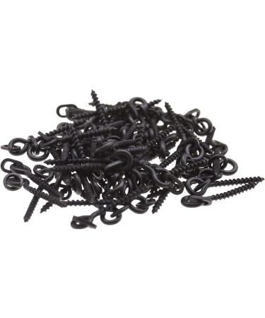 100 Pcs 15mm Fishing Bait Screws - Round/Oval Connection Loop for Carp Fishing - Accessories in Matt Black - Buy Online on SooperMarket.com