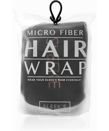 Sleek'e Microfiber Hair Wrap - Ultra Absorbent Anti-Frizz Turban Twist Towel for Faster, Healthier Hair Drying (Black) - Buy Online on SooperMarket.com