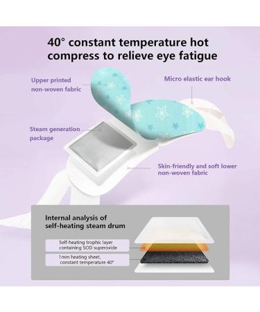 NEW UPDATED 12 Pcs Gentle Steam Eye Mask | Chamomile Self Heating Gentle Warm Steam Eye Mask for Dry Eyes| Masks for Dark Circles Relaxation and Puffy Eyes |Disposable Hot Sleep Eye Mask - Buy Online on SooperMarket.com
