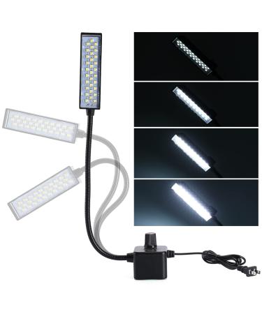 YaCaTaM Dimmable LED Sewing Machine Light  Portable Work Light  Flexible Gooseneck Task Light with Strong Magnetic Base for Sewing Machines  Drill Presses  Milling Machines  Metal Lathes  1 Pack 1Pack