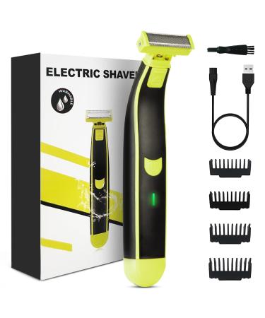Beard Trimmer for Men Hybrid Electric Trimmer and Shaver Electric Razor for Men 360 Face Electric Razor with 4 Trimmer Guards(1 2 4 6mm) Electric Shavers for Men Trimmer for Men