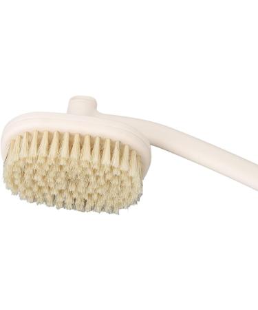 Back Bath Brush with Hanging Hole - 3 Brush Heads Long Curved Handle for Easy Use - Ideal Shower Brush for the Elderly - Buy Online on SooperMarket.com