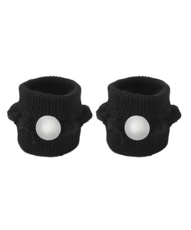 Buy Aatraay 2pcs Acupressure Bracelets for Appetite Control & Stress Relief - Body Slimming Wristbands in Black - Buy Online on SooperMarket.com