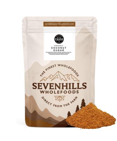 Sevenhills Wholefoods Organic Coconut Sugar 1kg for Drinks Desserts & Baking Low GI Brown Sugar 1 kg (Pack of 1)
