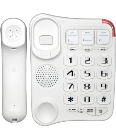 Loud Ringtone Landline Phone for Elderly Big Button Fixed Home Phone with Amplified Sound and Easy-to-Read Display Big Button Landline Phone Desktop Telephone Loud Ringtone Fixed Home Phone for and Black - Buy Online on SooperMarket.com