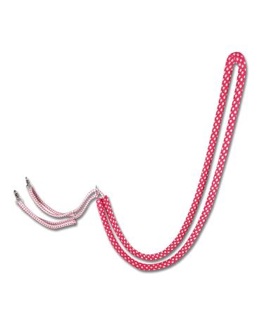 Equipride Lunging Aid Made on Soft Cotton Colour Red/Grey in Full Cob and Pony Size (Full Red/Grey)
