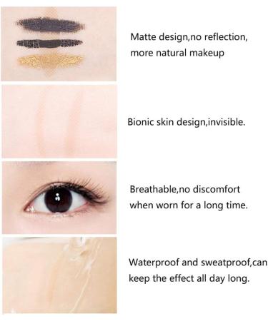 3 Box Double Eyelid Paste Invisible Self-Adhesive Double Eyelid Tape Paste Waterproof Lace Reticulate Double Eyelid Stickers Tape for Mono-Eyelids - Buy Online on SooperMarket.com