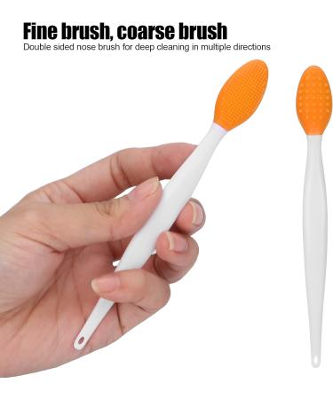 Silicone Nose & Lip Exfoliating Brush for Deep Cleaning and Blackhead Removal - Orange - Buy Online on SooperMarket.com