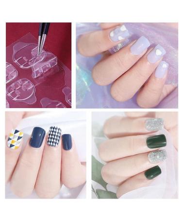 Buy Nail Glue Pads - Double-Sided Adhesive Tabs for False Nails | Transparent Nail Glue Stickers & Jelly Tape for Perfect Manicure - 10 Sheets - Buy Online on SooperMarket.com